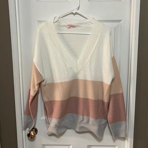 Color block sweater